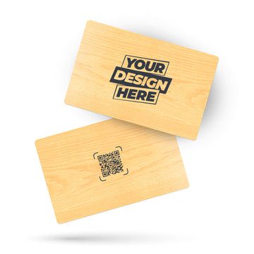 Maple Wood NFC Card – Fully Customisable Both Sides