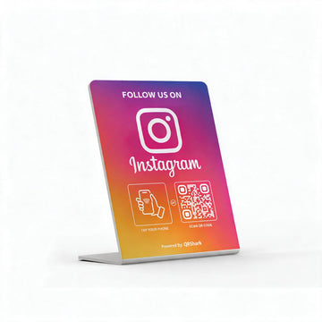 Instagram Followers NFC Stand with QR Code