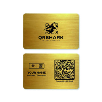 NFC Metal Gold Brush Digital Business Card