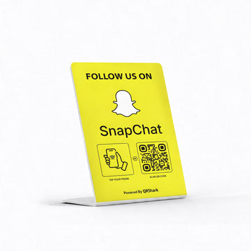 Snapchat  Followers NFC Stand with QR Code